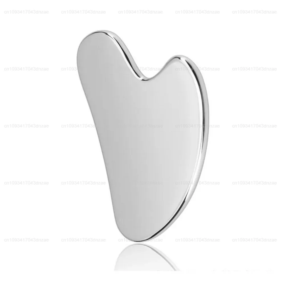 1Piece 5x6CM Gua Sha Massage Board for Face Stainless Steel Guasha Plate Face Massager Scrapers Tools for Face Neck Back Body