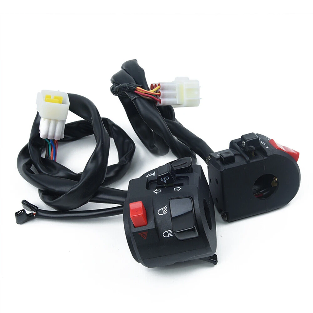 

7/8" 22mm Motorcycle Switches Motorbike Horn Button Turn Signal Electric Fog Lamp Light Start Handlebar Controller Switch