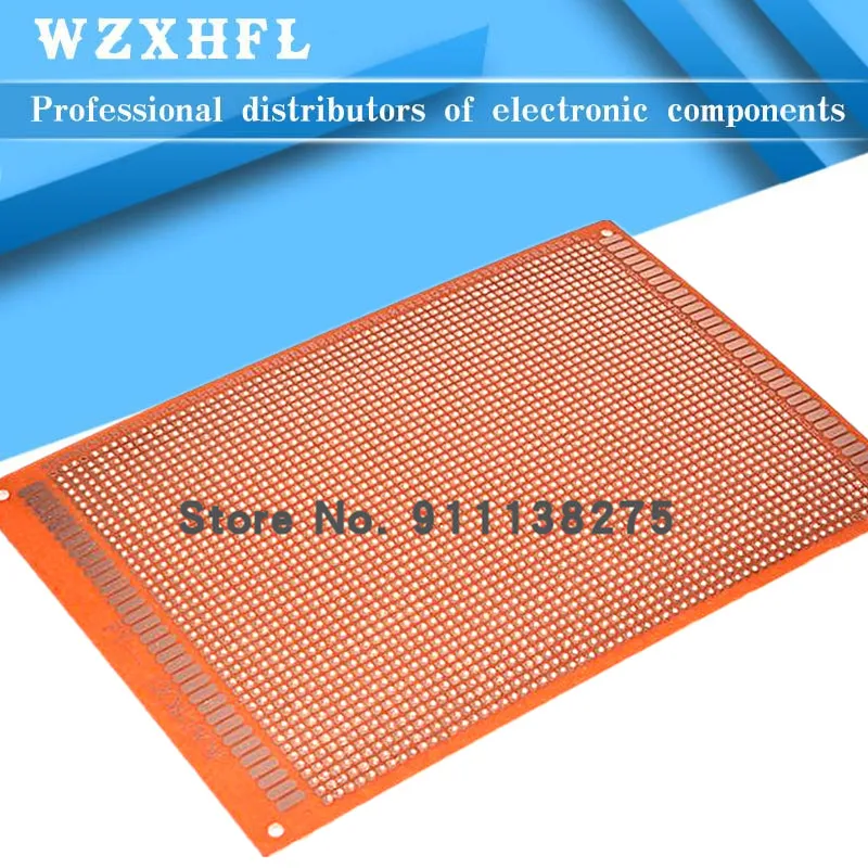 

5pcs 12x18 12*18cm Single Side Prototype PCB Universal Board Experimental Bakelite Copper Plate Circuirt Board yellow