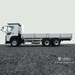 1/14 simulation truck 6X4 flatbed truck RC remote control metal transporter modified model LESU