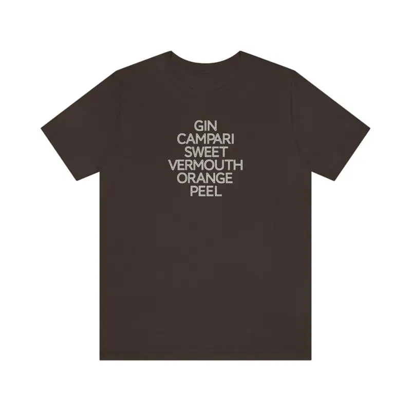 Negroni T shirt Vintage Gym T Shirt Cotton Men Streetwear