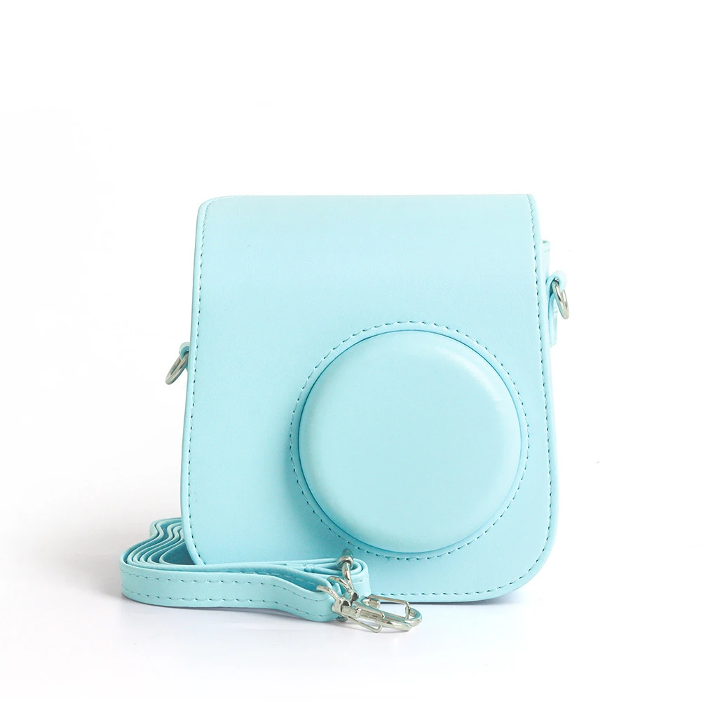 Camera Bag for Instax mini SE with Shoulder Strap PU Leather Cover Protective Camera Case