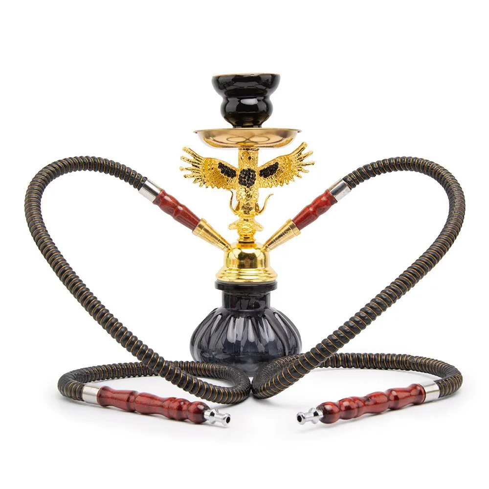 

Small Shisha Hookah Double Tube Hawk Hookah Accessories For Hookah Kettles Bar Shisha Pipes