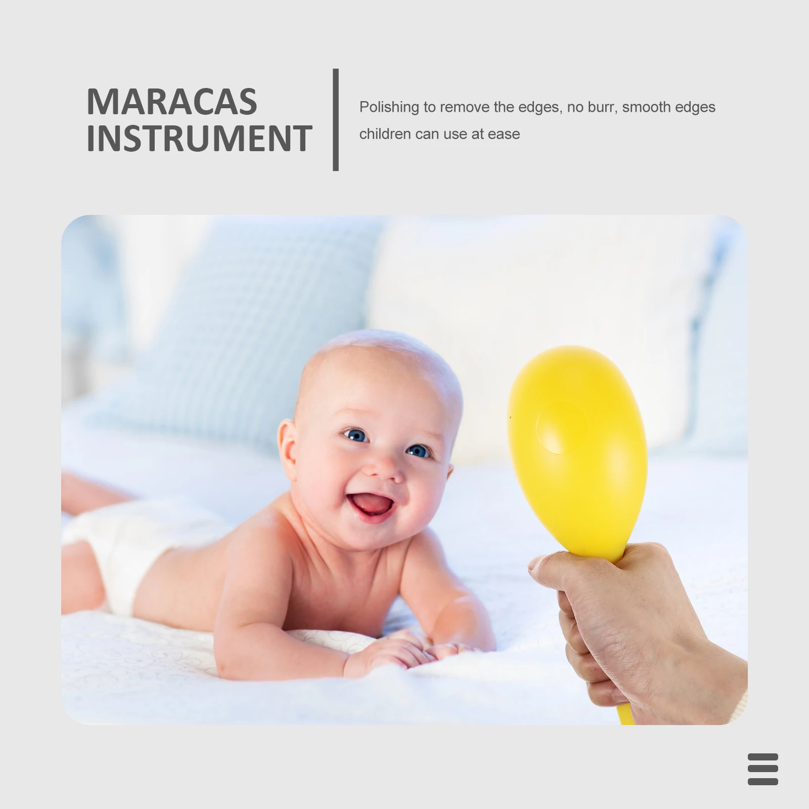

12pcs Maracas Musical Instruments for Kids Toddler Sand ABS Handle Educational Sound Perception Toys Noise Maker Percussion