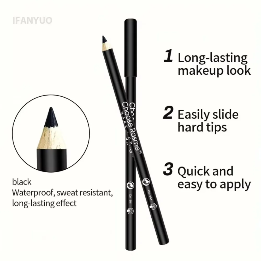 Matita eyeliner impermeabile per principianti Texture liscia Trucco combinato Matita per sopracciglia a lunga durata Alta pigmentazione