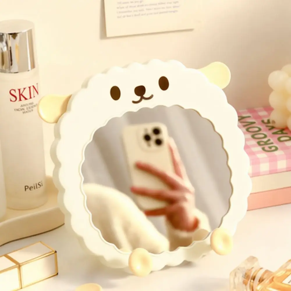 Modern Minimalist Cartoon Alarm Clock Plastic Bedroom Desk Clock Creative Student Room Desktop Ornament Digital Battery Operated