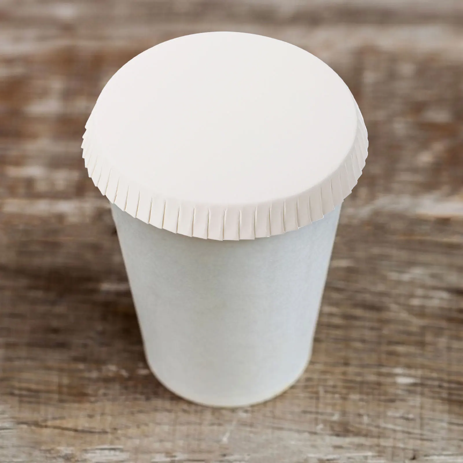 

100Pcs Paper Cup Covers Disposable Lids Stackable Design for Hot Cold Drinks Coffee Tea Milk Tea Disposable Cup Covers
