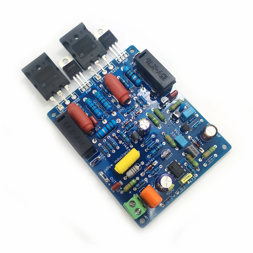 

1pc Mono Audio Power Amplifier Board Assembled QUAD405 Amps 100w