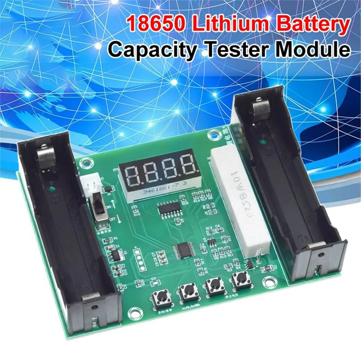 XH-M240 Battery Capacity Tester for 18650 Lithium, Voltage Indicator Module MaH/MwH