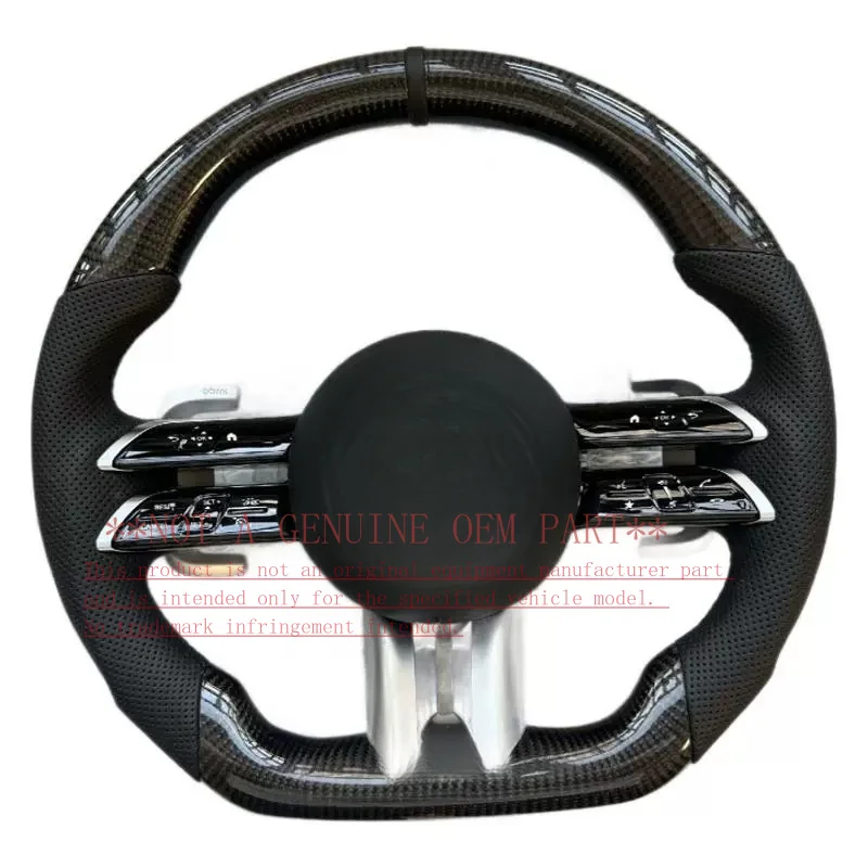 For Mercedes Benz AMG Big G Old To New Dragonfly Steering Wheel GLC GLB CLA GLS Carbon Fiber D Shape Horn Cover Horn Shell