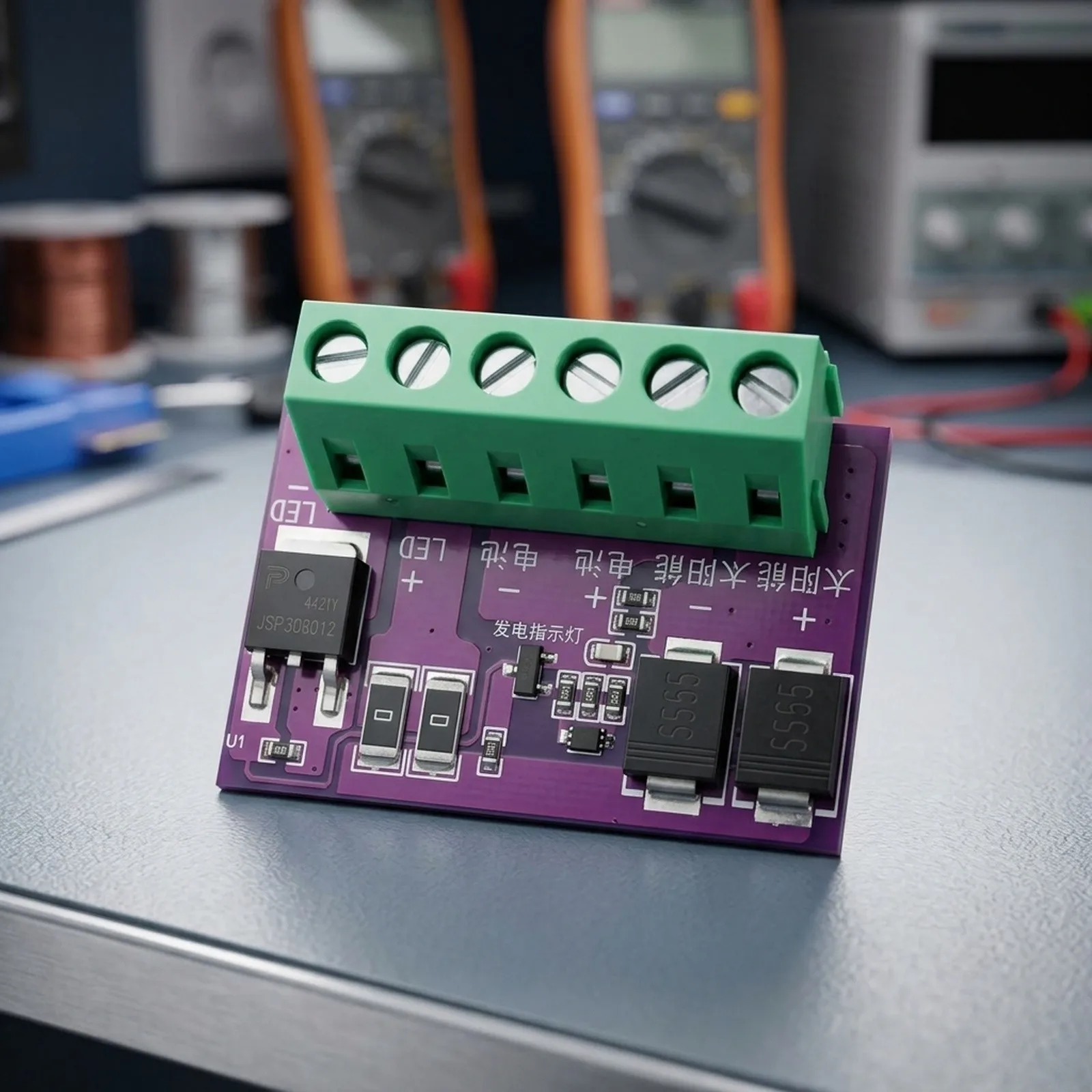 3.8*2.5cm Automatic Charge Board Solar Light Controller Board 20A Output Board Stable Performance Efficient Conversion
