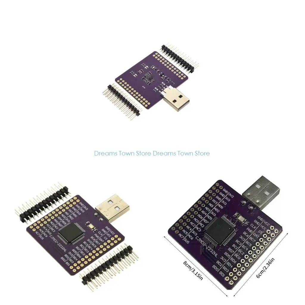 

HX6A MCU-2232 FT2232HL USB-UART/FIFO/SPI/I2C/RS232 преобразователь модуля связи Замена платы адаптера