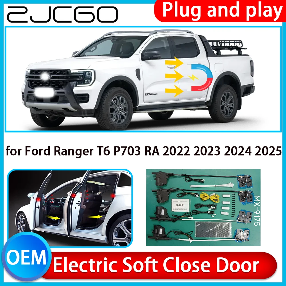 

for Ford Ranger T6 P703 RA 2022 2023 2024 2025 Auto Pull Car Soft Close Kit Door Power Latch Electric Door Catch Soft Closing