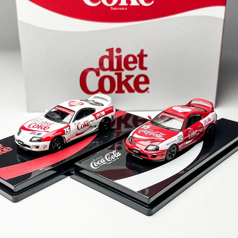 INNO Diecast 1/64 Maßstab A80 XDPLS Doppel Auto Set Sport Auto Modell Legierung A80 XDPLS Spielzeug Auto Modell Statische Sammlung Ornament