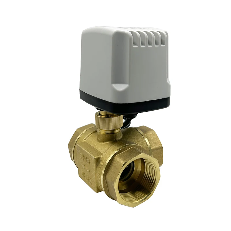 Imagem -03 - Way Bronze Ip65 à Prova Impermeável Água Motorizada Válvula de Esfera 3-wire Controle t tipo Válvula de Esfera Elétrica Dn15 Dn20 Dn25 Dn32