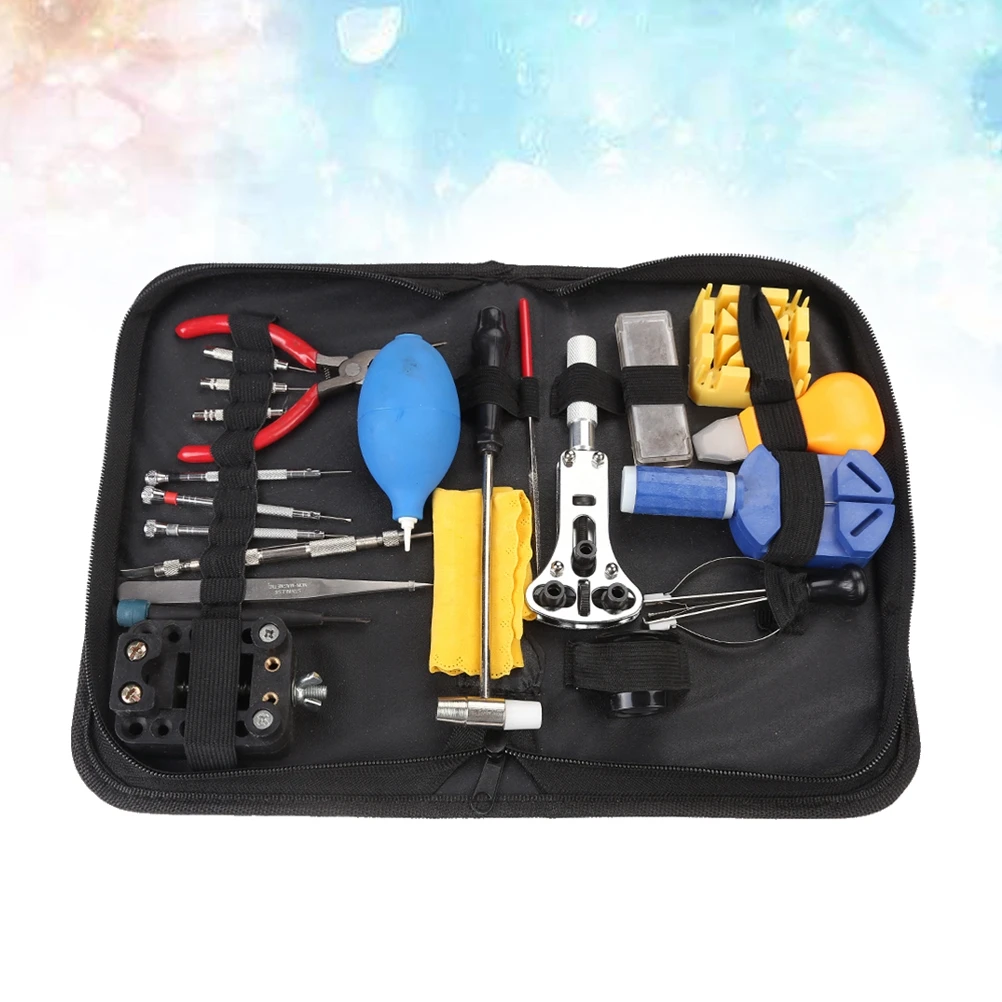 

22pcs Watch Repair Kit Professional Watch Replacement Spring Bar Tool Set Link Remover Watch Band Pin Back Case Opener T