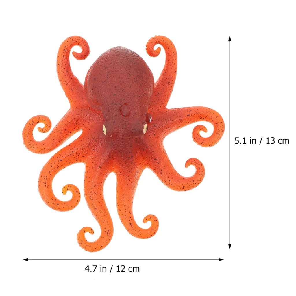 HOT SALE Sea Animal Toys Octopus Model Animals Figurine Rubber Life Creature Sensory Figures Ocean Figurines Underwater Fidget