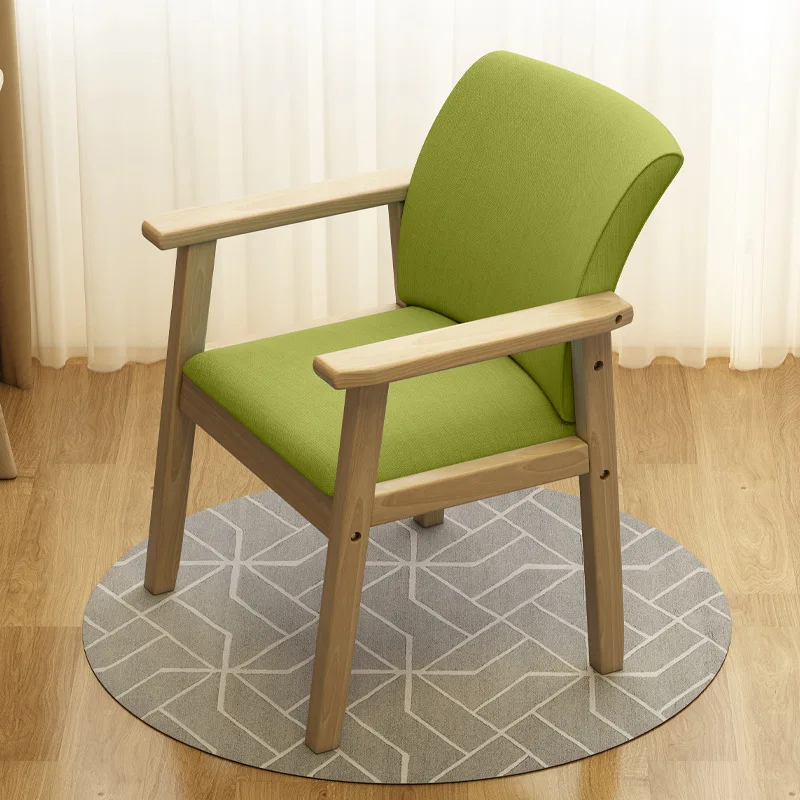 #Simple Design Rubber Wood Customizable Color Home Furniture Leisure Chair for Living Room