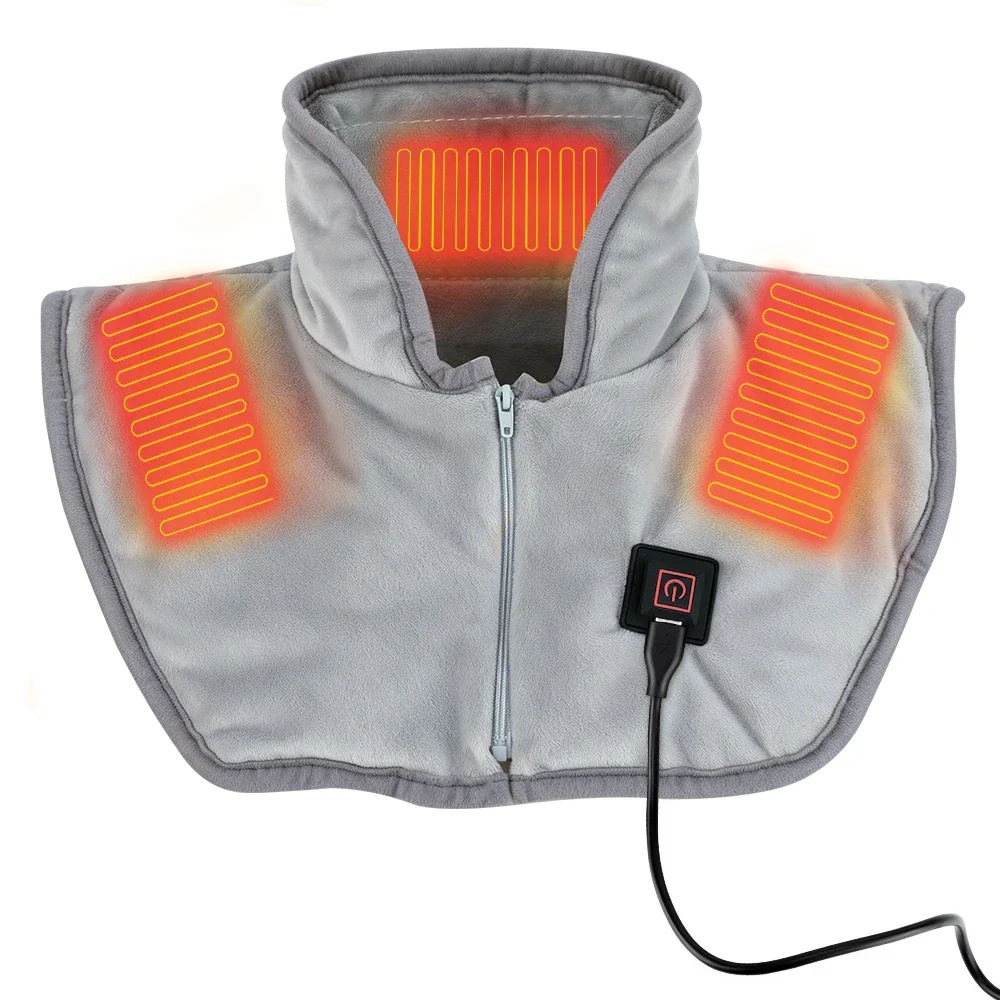 Aquecimento elétrico ombro pescoço almofadas cervical xale massageador cervical cinta envoltório compressa térmica aliviar a fadiga quente volta