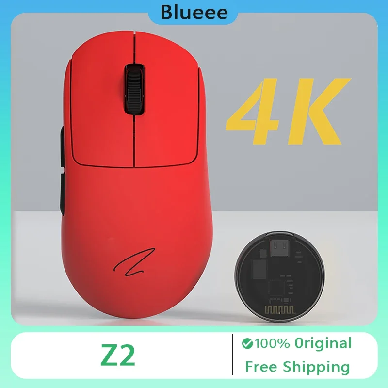 

Zaopin Z2 Беспроводная мышь 3 режима Bluetooth 4K Paw3395 Эргономика 65 г Легкая киберспортивная мышь для ноутбука Офисная геймерская игровая мышь для ПК