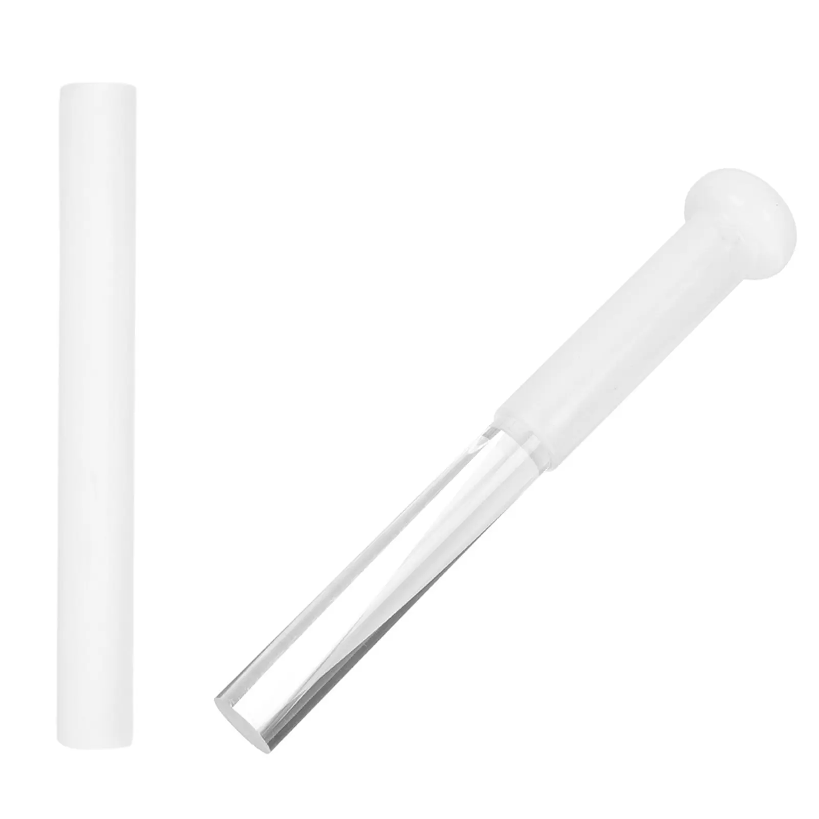 2Pcs Acrylic Crystal Bowl Striker Mallet Ergonomic Design Sound Bowl Mallet for Yoga Meditation Pyramid Music Therapy Tool