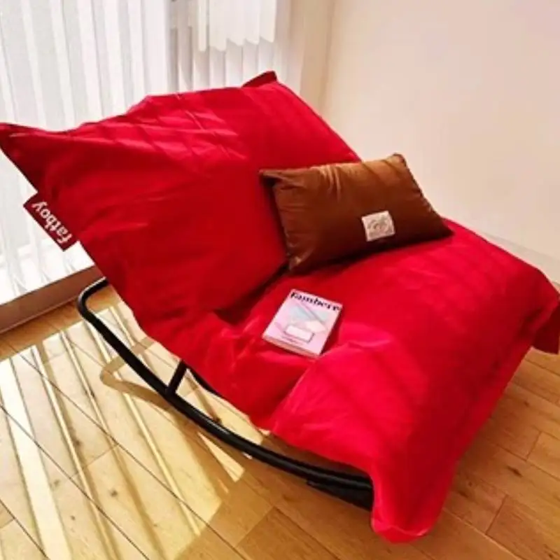 

Red Nordic Bean Bag Sofa Simple Modern Designer Living Room Bean Bag Sofa Lazy Reading Cozy Oturma Odası Kanepeleri Furniture