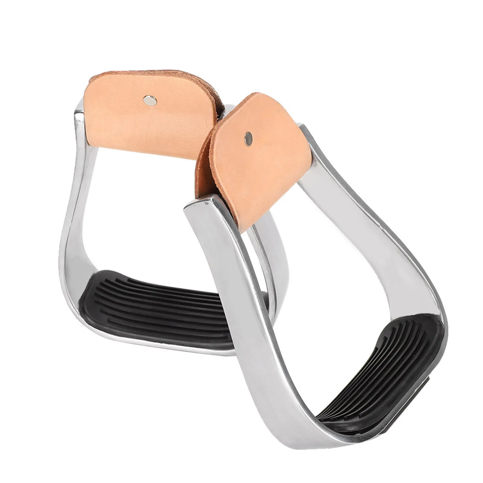 2 قطعة ركاب ركوب الخيل الغربية الحصان السرج تك الجرموق الألومنيوم خففت الركاب الغربية لتدريب الحصان #1