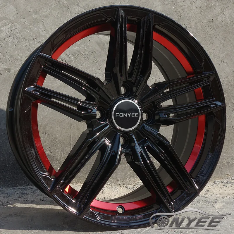 15-Inch car wheel hub modified aluminum alloy rim for Volkswagen Jetta Honda Fit Suzuki Swift wing