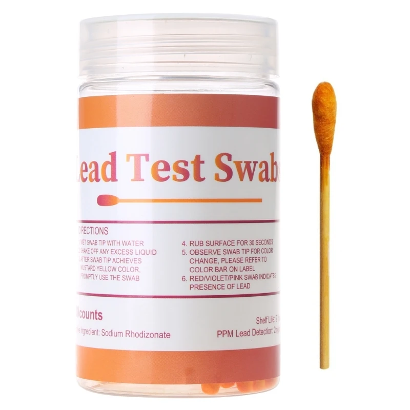 30 Strip Test Kits with Testing Swabs For Dishes Ceramics Dishes Rapid