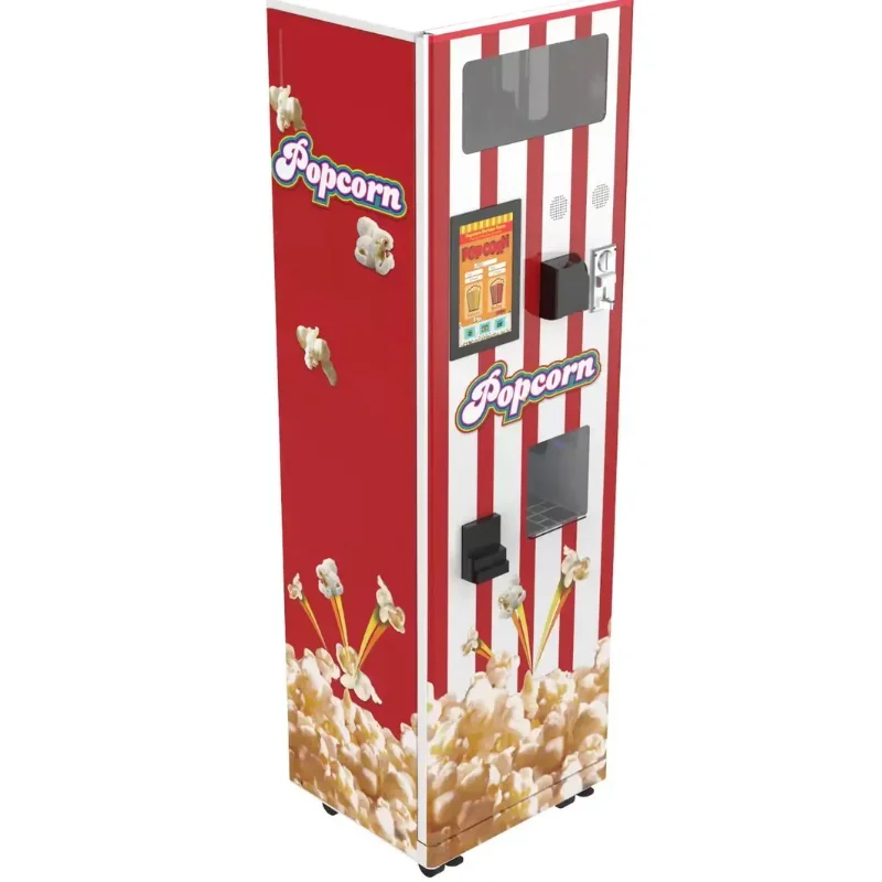 Оптовая заводская цена, большая емкость, высокое восстановление, коммерческая машина для попкорна, 24/7, машина для попкорна самообслуживания