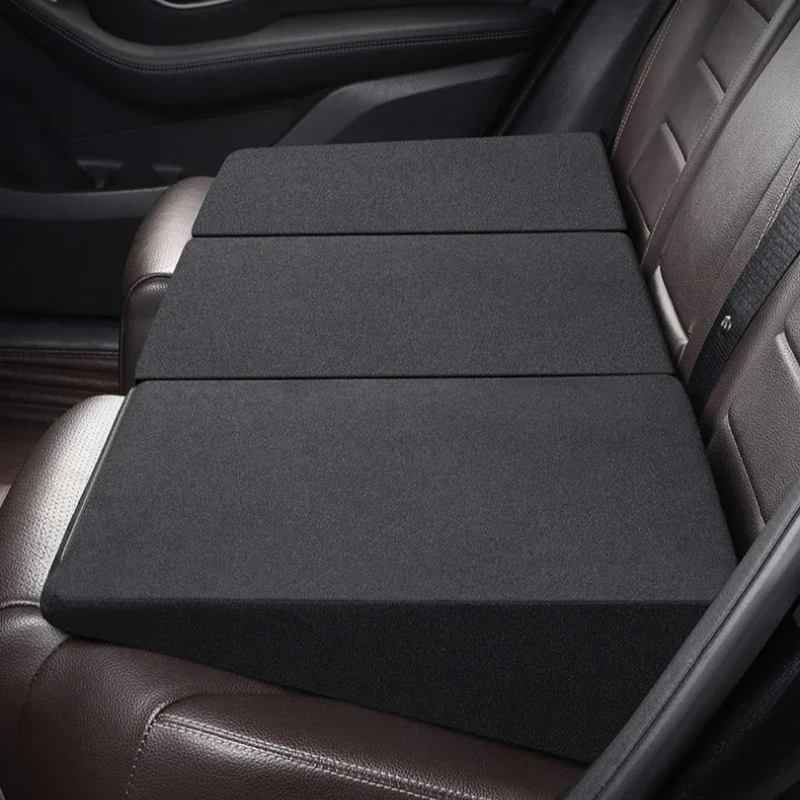 1pc Universal Car Seat Leveling Cushion, High-Elasticity Non-Deformable Support Pad Rear Seat Sleep Extension Mattress