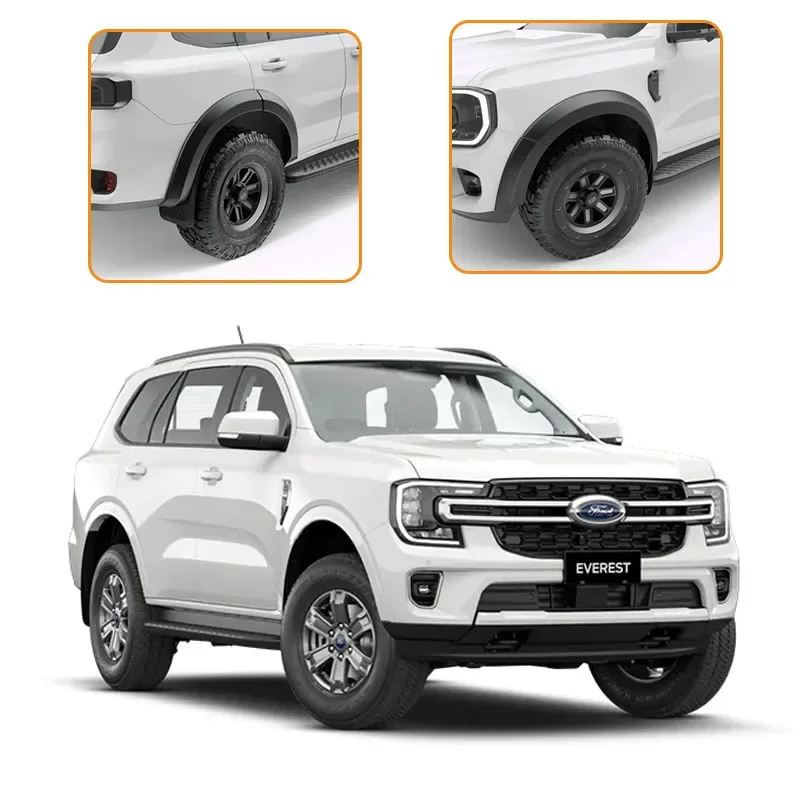 Fender Flares Wheel Arch Protector For Ford Everest 2023+ NEXT-GEN Sport Trend Titanium 4X4 SUV Car Accessories Mudguard