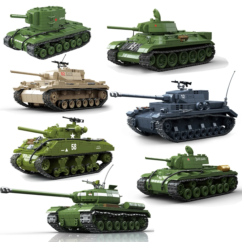 

Мировая война, WW2, армия, военные солдаты, модель основного боевого танка, строительные блоки, кирпичи, игрушки для детей, подарок