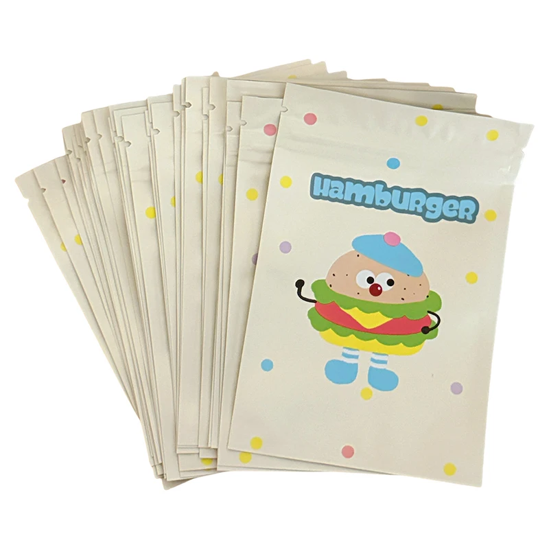 50Pcs Cute Cartoon Self Sealing Packaging Bag Jewelry Storage Bag Snack Candy Biscuit Sealed Bag Surprise Gift Packaging Bag