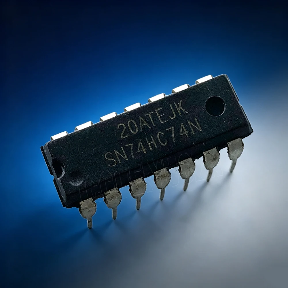 10pcs/lot SN74HC74N 74HC74N 74HC74 DIP-14 In Stock