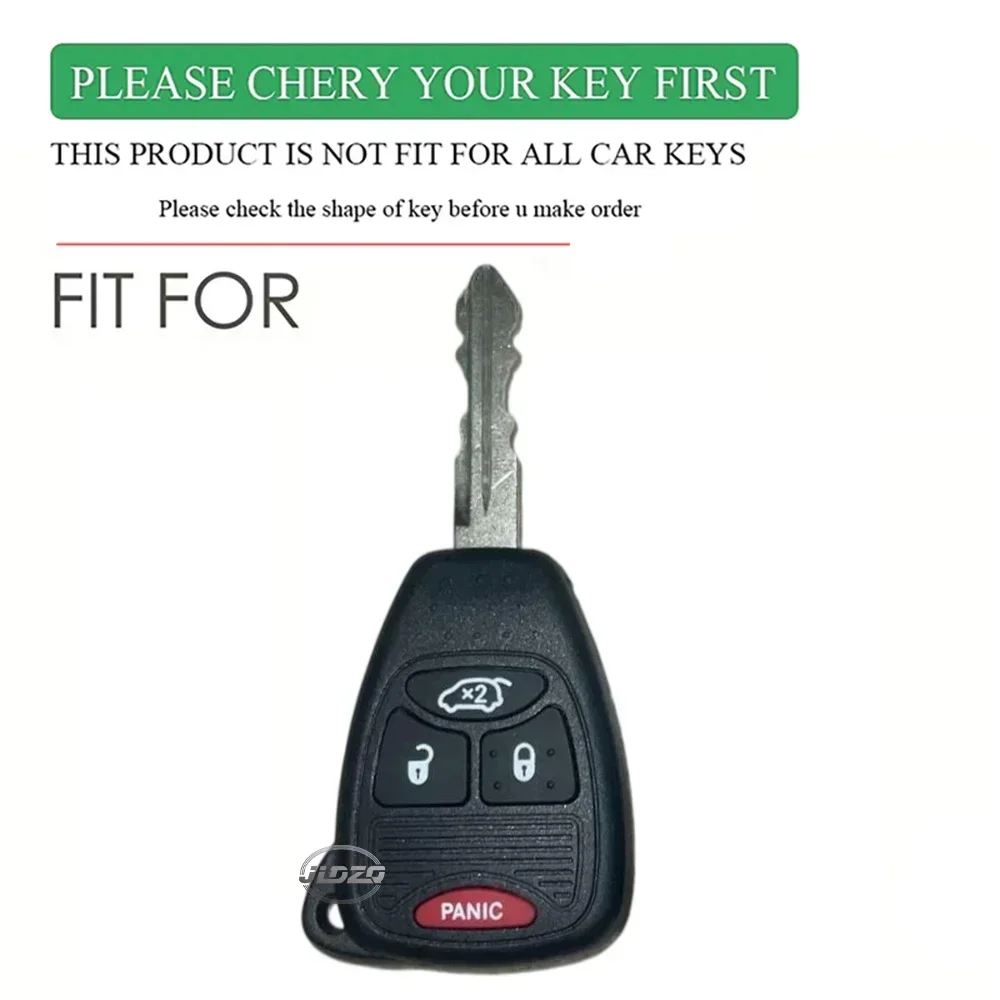 Car Key Case Cover For Jeep Compass Patriot Liberty Grand Cherokee Chrysler 300 PT Dodge JCUV Caliber Nitro Renegade Wrangler