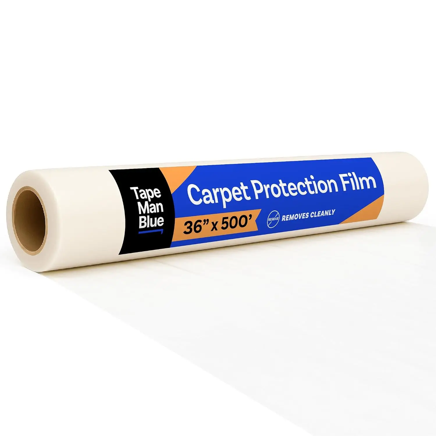 Carpet Protection Film, 36 inch x 500 Foot roll, Self Adhesive Plastic Carpet Protector Film with Clean Removal & Easy Unwind, S