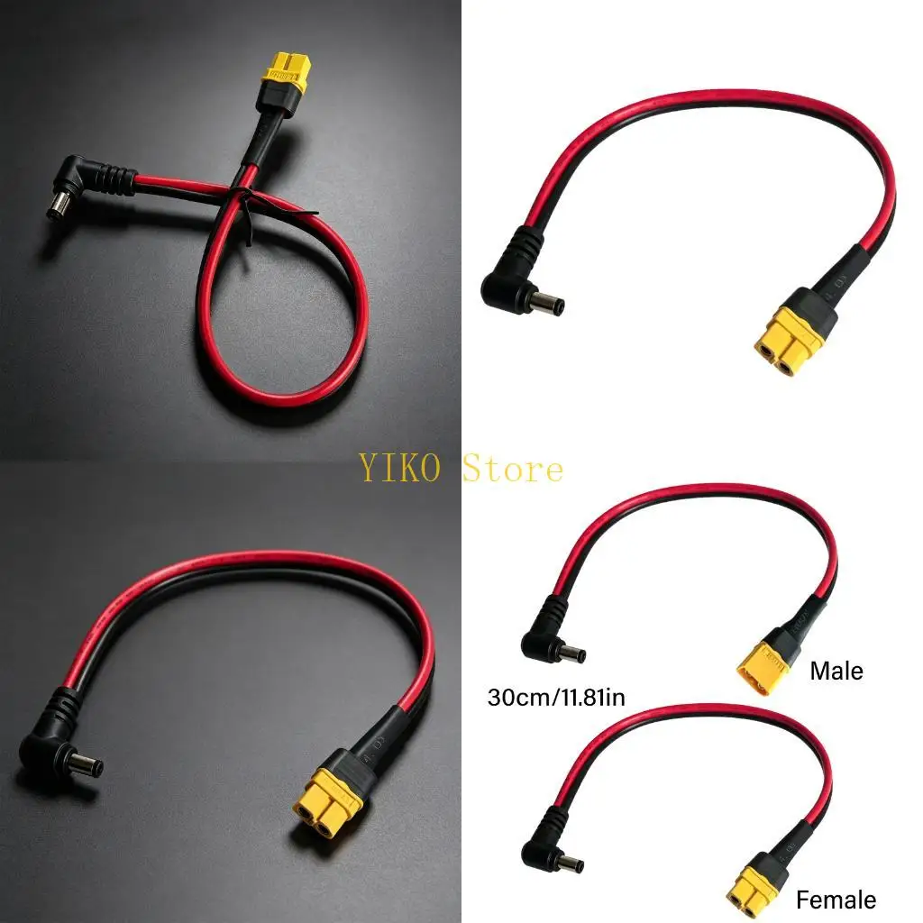 K32C XT60H DC5521 Adapter Cord Wire for Portable Power and Solar Use Case