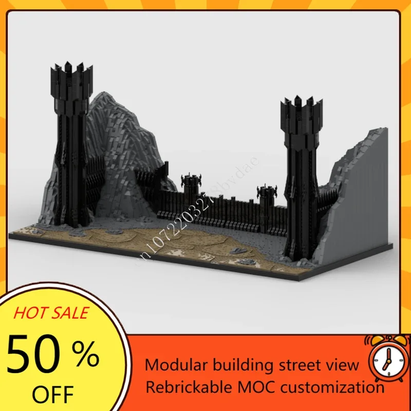 7404PCS MOC Middeleeuws Kasteel Aangepaste puzzel Model Poort LOTR Technische DIY-montageset Speelgoed voor kind Vakantie Kinderen Kerstcadeau