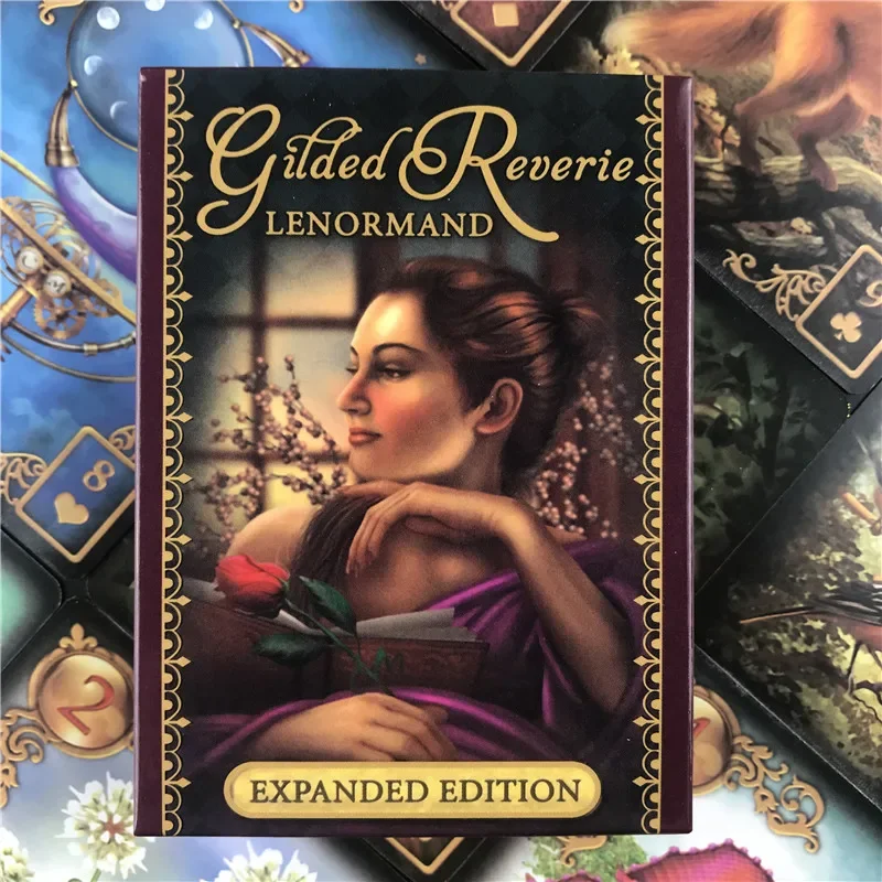 Gilded Reverie Lenormand: Expanded Edition Mass Market Paperback With Online Guidebook For Children Audit Games