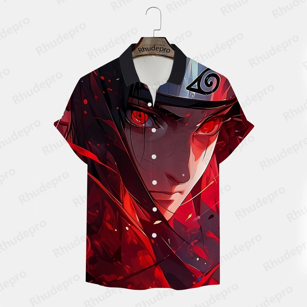 

Naruto Umaki Shirt Uchiba Sasuke Y2k Men's Cosplay Fashion Short Sleeve 2024 Harajuku Style Anime New Hip Hop Casual Trend