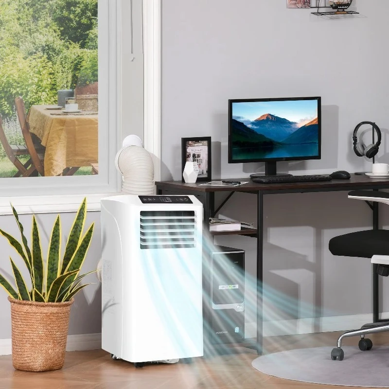 

8000 BTU Portable Air Conditioner with Remote Cooling Dehumidifying Fan Mode Energy Class A++