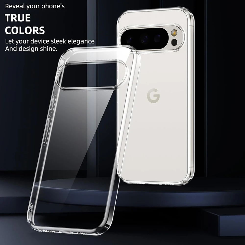 Klar Fall Für Google Pixel 9 9A 8 8A 7 7A 6 6A 9 10 Pro XL Silikon Weiche Transparente Abdeckung stoßfest Shell Fundas Coque