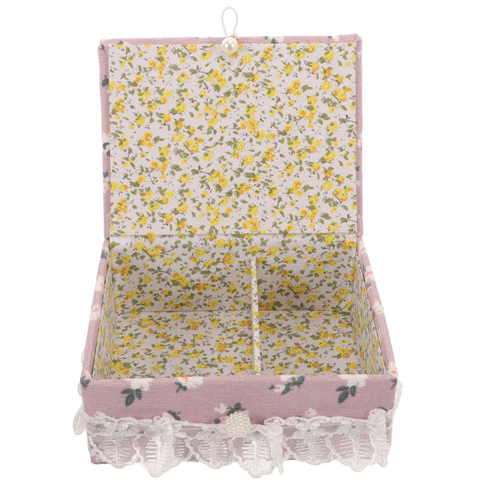 

Fabric Sewing Pin Storage Case Compact Cloth Sewing Kit Storage Box Needle Holder Convenient Small Fabric Box for Pins Buttons