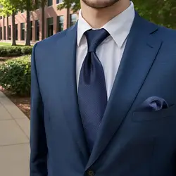 Ensemble cravate Extra longue pour homme, mouchoir en soie, fait à la main, couleur unie, bleu marine, pour mariage d'affaires