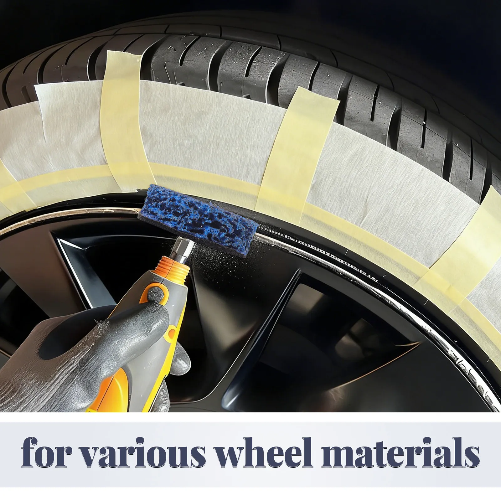 10Pcs Wheel Hub Grinding Strip Discs Black High Efficiency Rust Removal Oxidation Stripping Abrasive Strip Discs for Grinders