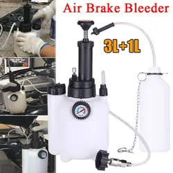 3L Manual Car Brake Bleeder Kit with 1L Oil Bottle Fluid Pressure Bleeding Hydraulic Filling Changer Vacuum Pump Refueling Tool