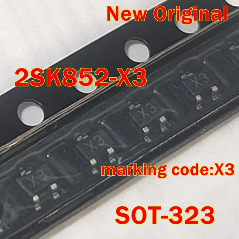 

1pcs to 100pcs 2SK852-T1X3 2SK852-X3 2SK852 SOT-323 New Original marking code:X3 Switching N-Channel Power Mosfet