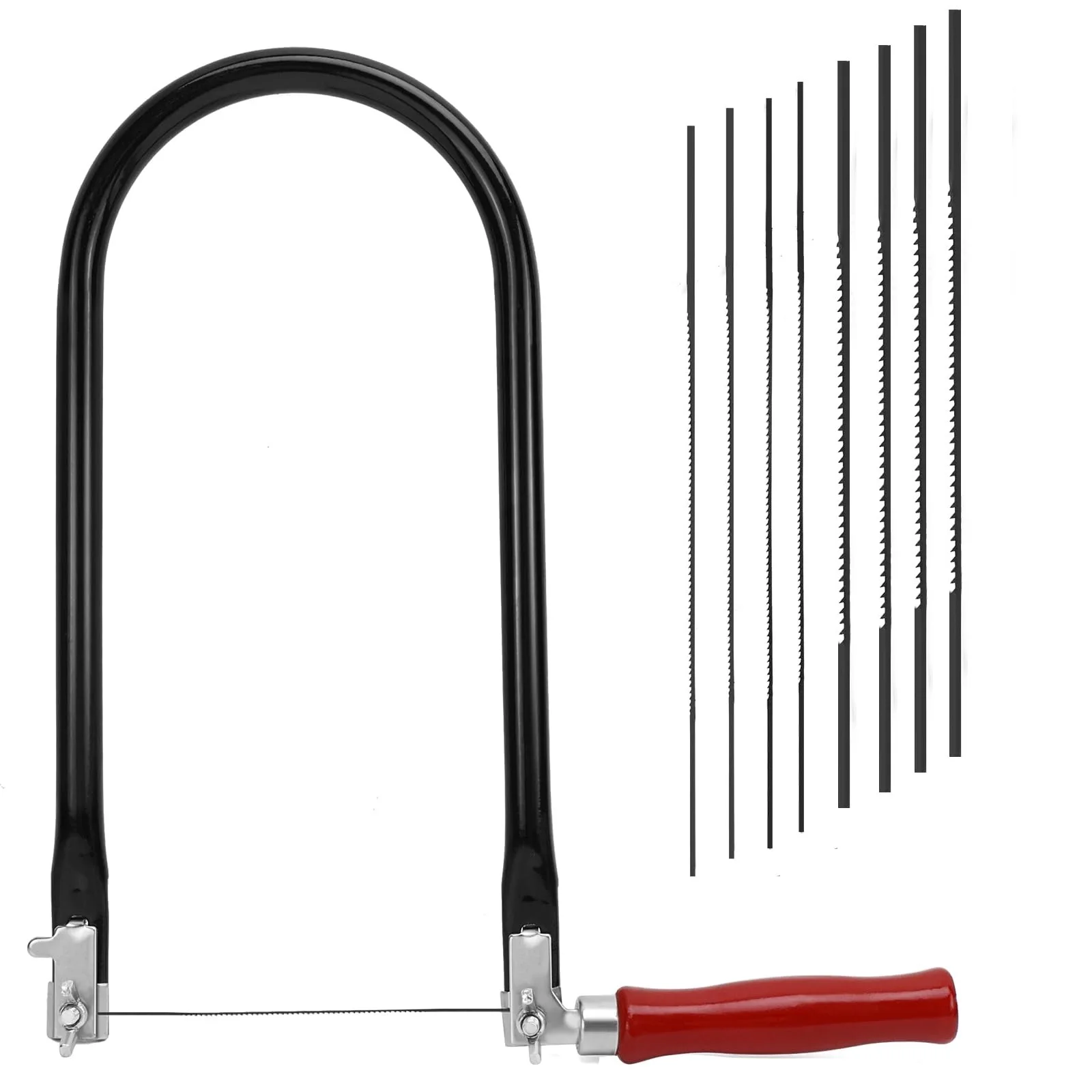 U-Shape Hand Saw 260mm Designed For Fine Detail For Carving Scroll Sawing And Craft Woodwork With Steel Construction