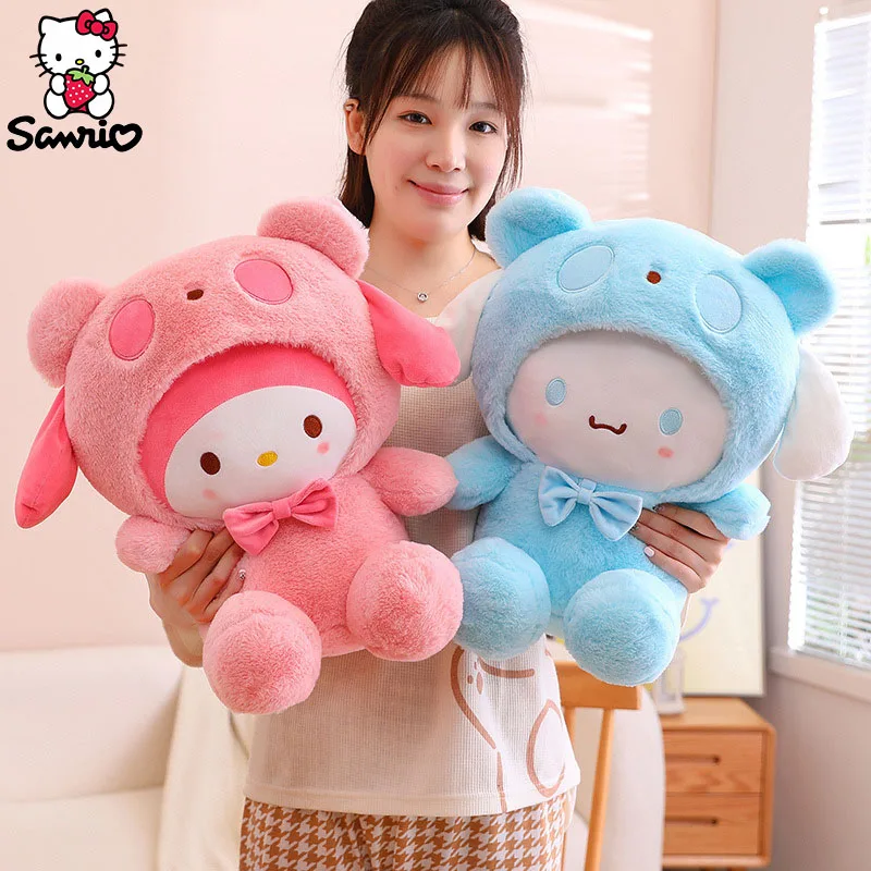 20Cm Sanrio Plush Toy Kuromi Plushie Cinnamoroll Doll My Melody Cushion Hello Kitty Home Pillow Pochacco Kid Christmas Gift Girl